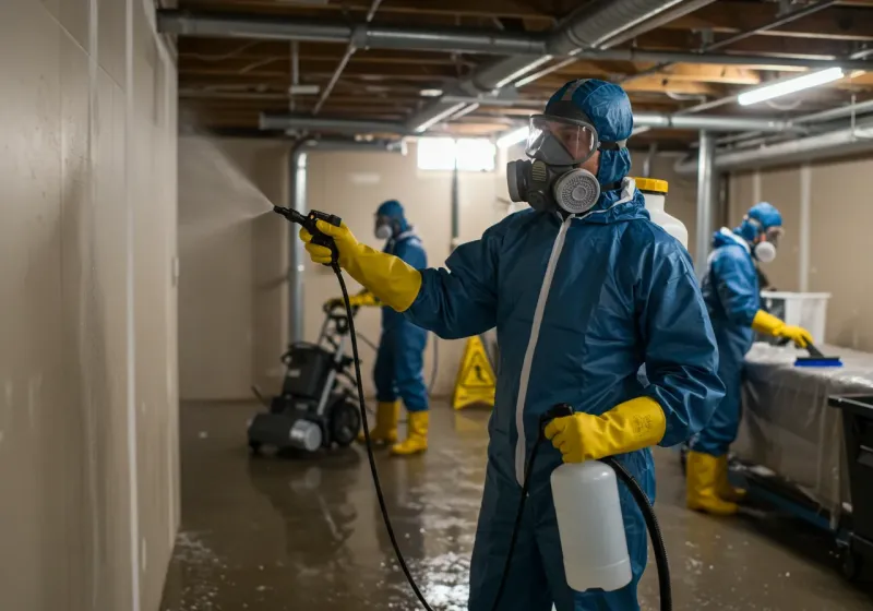 Basement Sanitization and Antimicrobial Treatment process in Central City, AZ
